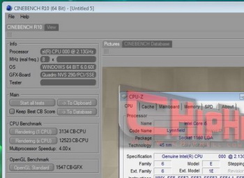 Lynnfield cinebench benchmark